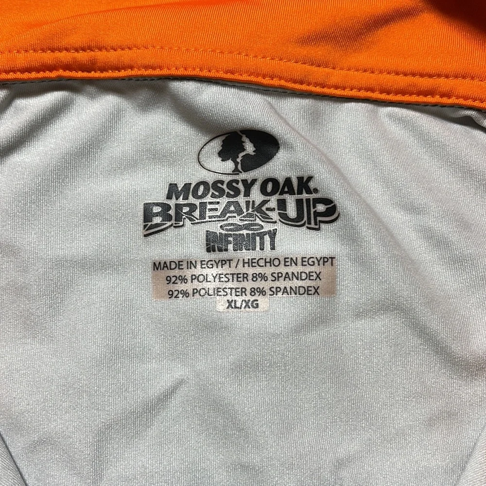 EUC Mossy Oak Break Up Infinity Quarter Zip Camoflauge Pullover Jacket Size XL - Picture 3 of 8